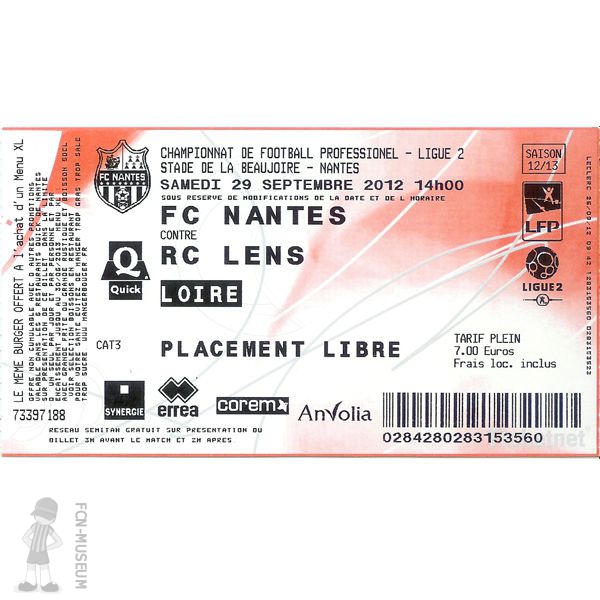 2012-13 09ème j Nantes Lens