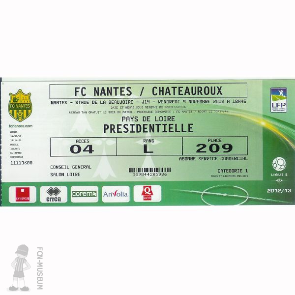 2012-13 14ème j Nantes Châteauroux