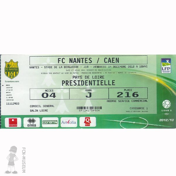 2012-13 18ème j Nantes Caen