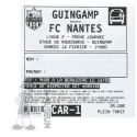 2012-13 25ème j Guingamp Nantes Ticket...