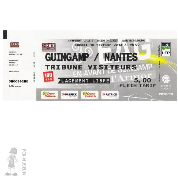 2012-13 25ème j Guingamp Nantes