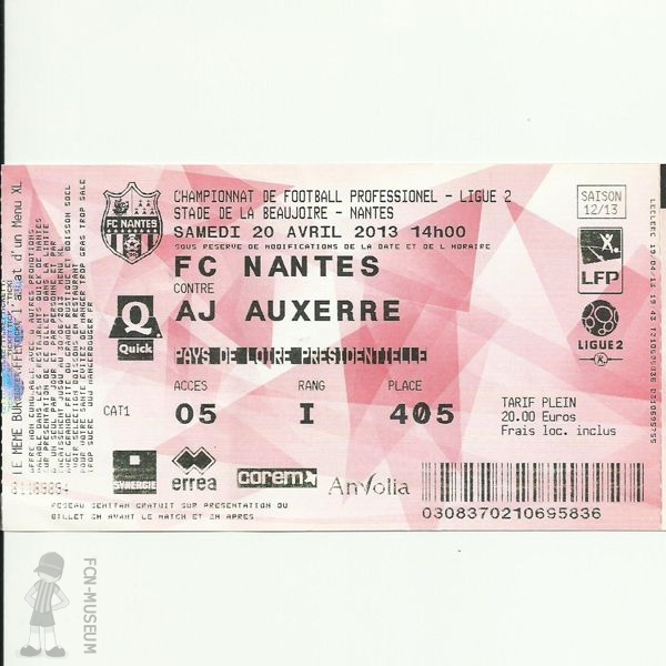 2012-13 33ème j Nantes Auxerre