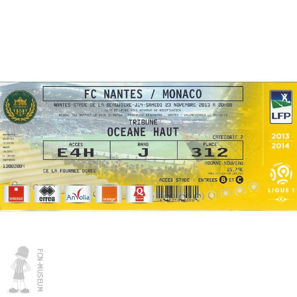 2013-14 14ème j Nantes Monaco