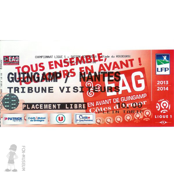 2013-14 15ème j Guingamp Nantes