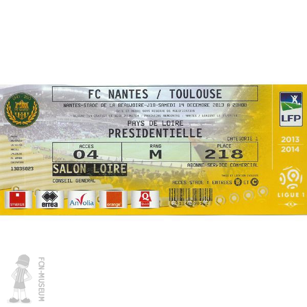 2013-14 18ème j Nantes Toulouse