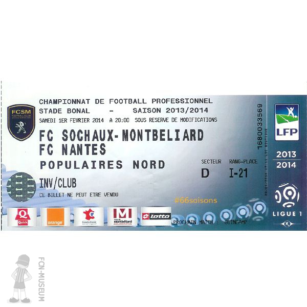 2013-14 23ème j Sochaux Nantes