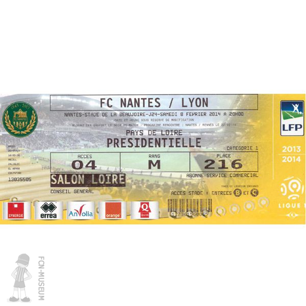 2013-14 24ème j Nantes Lyon