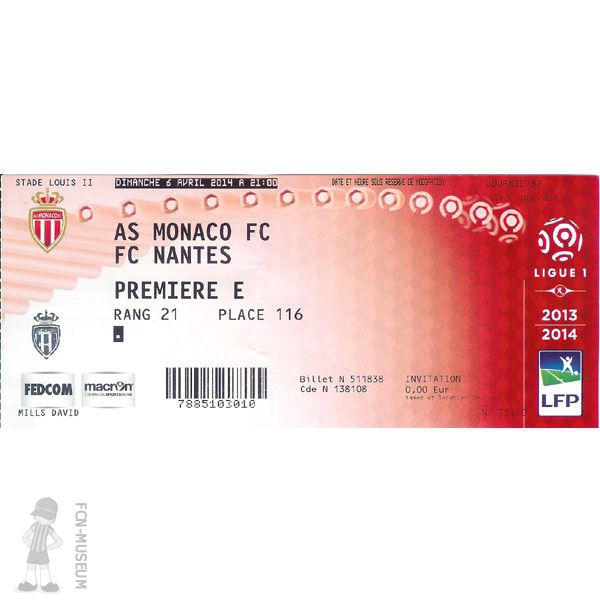 2013-14 32ème j Monaco Nantes