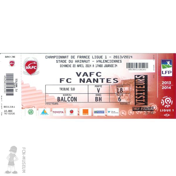 2013-14 34ème j Valenciennes Nantes