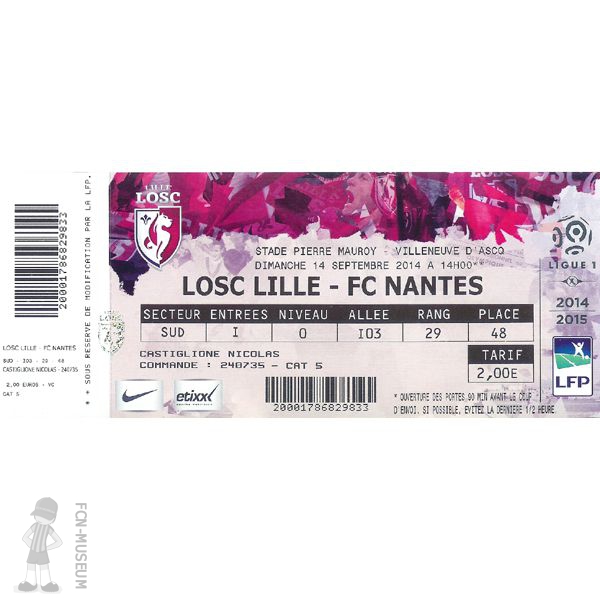 2014-15 05ème j Lille Nantes