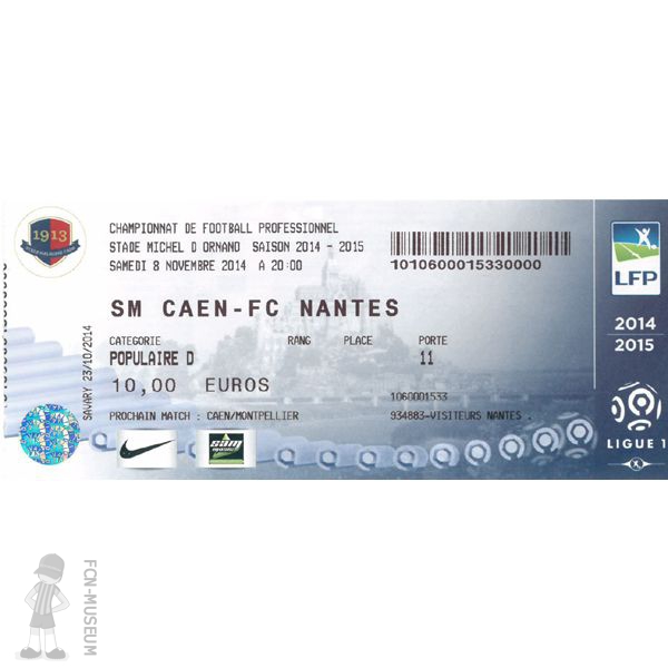 2014-15 13ème j Caen Nantes