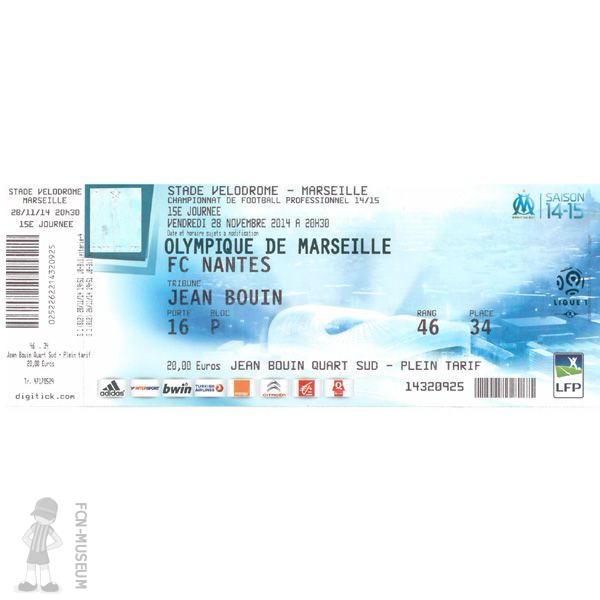 2014-15 15ème j Nantes Marseille