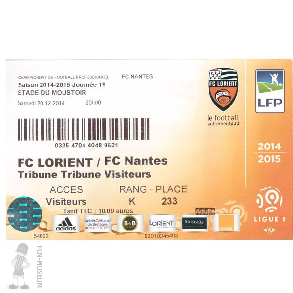 2014-15 19ème j Lorient Nantes