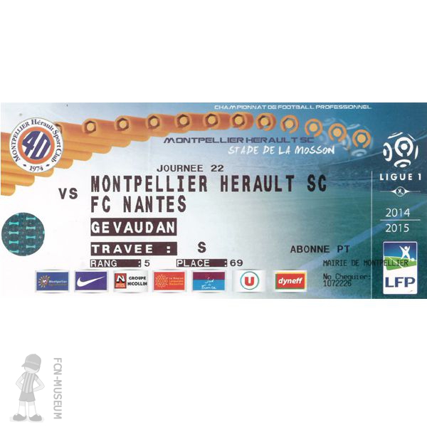 2014-15 22ème j Montpellier Nantes