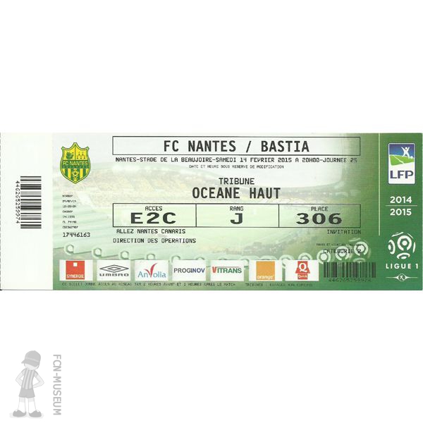 2014-15 25ème j Nantes Bastia