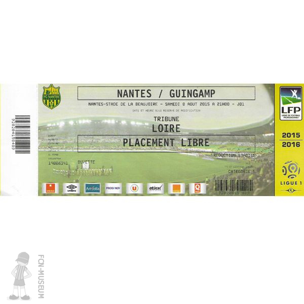 2015-16 01ère j Nantes Guingamp