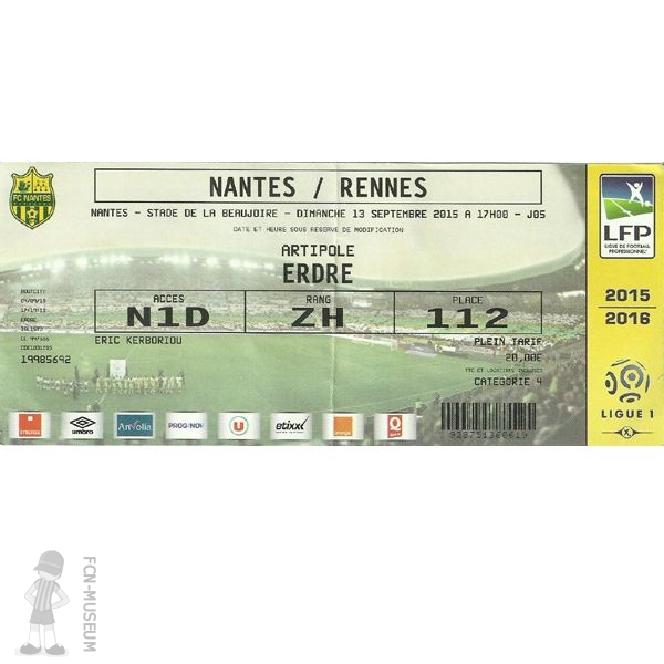 2015-16 05ème j Nantes Rennes
