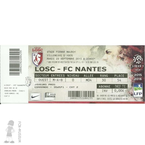 2015-16 07ème j Lille Nantes