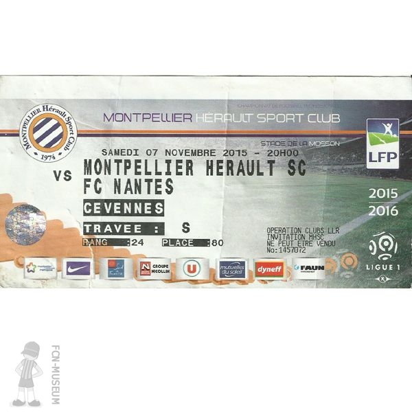 2015-16 13ème j Montpellier Nantes