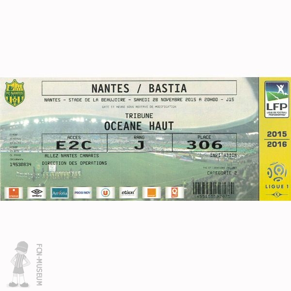 2015-16 15ème j Nantes Bastia