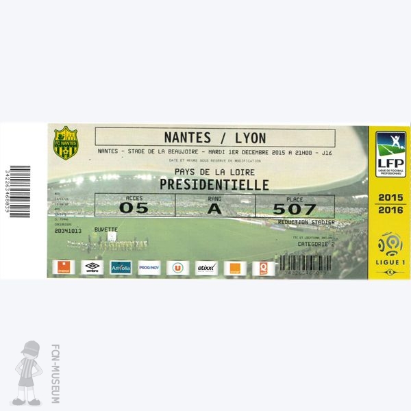 2015-16 16ème j Nantes Lyon