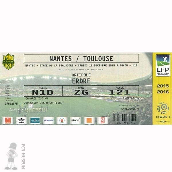 2015-16 18ème j Nantes Toulouse