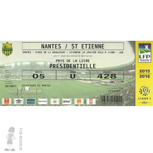 2015-16 20ème j Nantes St Etienne