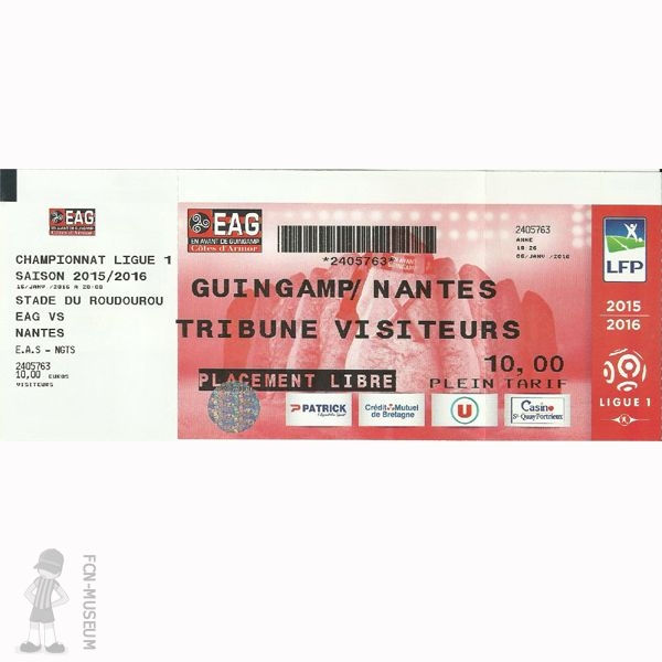 2015-16 21ème j Guingamp Nantes