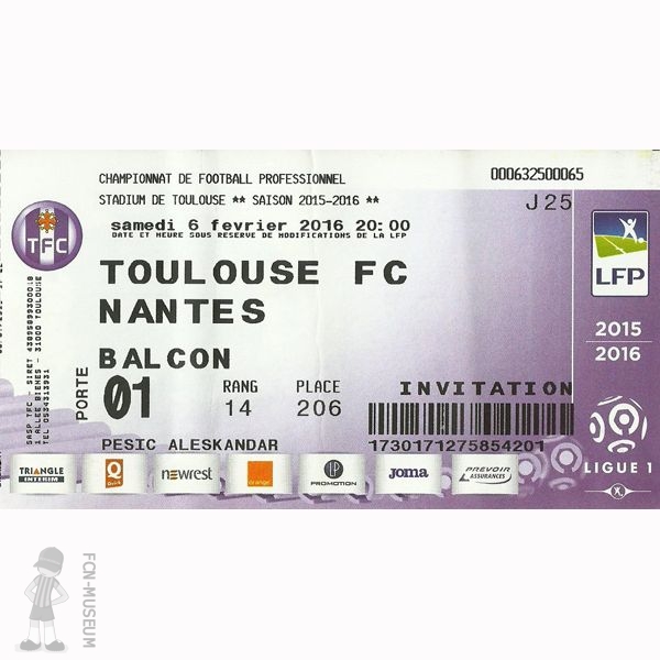 2015-16 25ème j Toulouse Nantes
