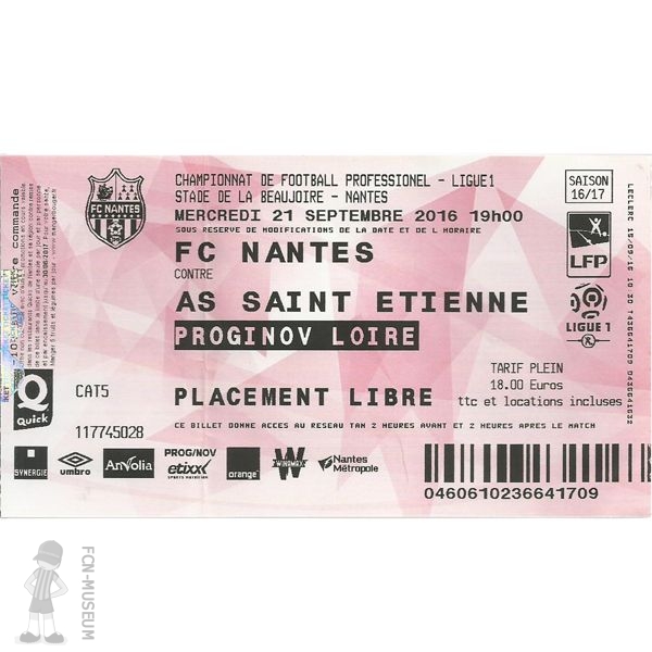 2016-17 06ème j Nantes Saint Etienne
