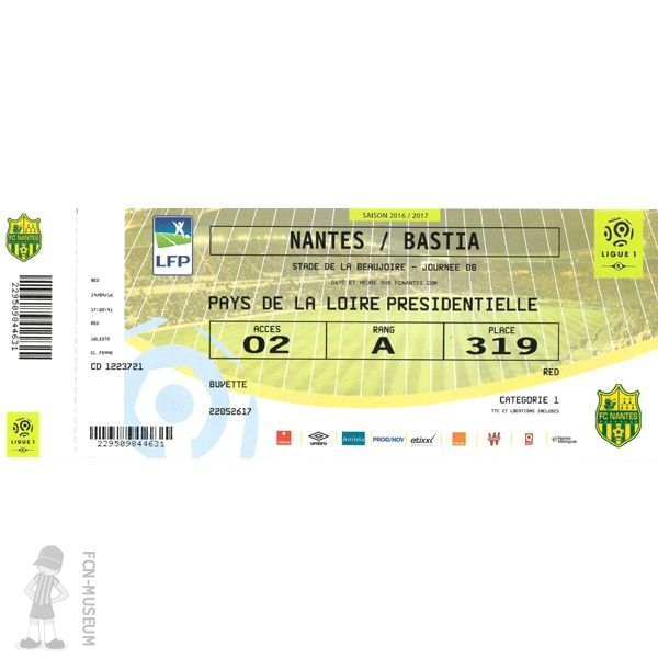 2016-17 08ème j Nantes Bastia