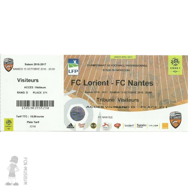 2016-17 09ème j Lorient Nantes