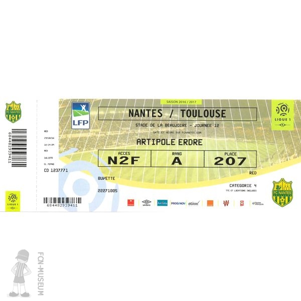 2016-17 12ème j Nantes Toulouse