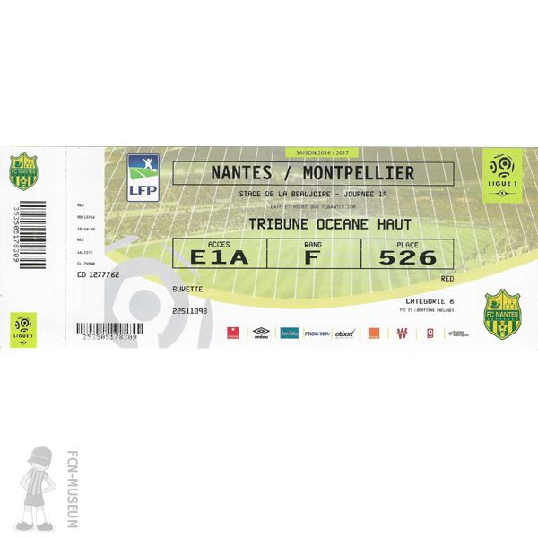 2016-17 19ème j Nantes Montpellier