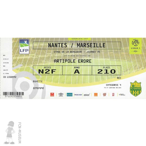 2016-17 25ème j Nantes Marseille