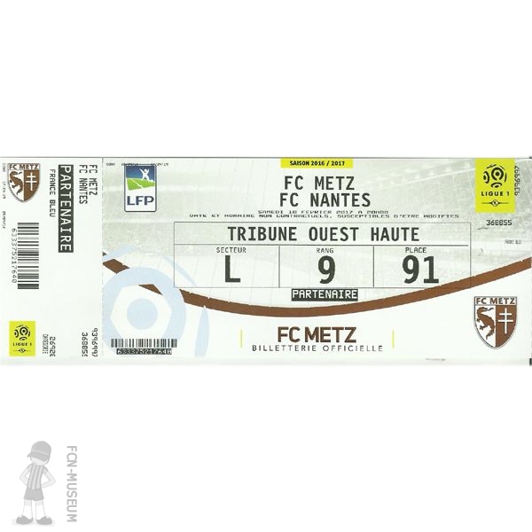 2016-17 26ème j Metz Nantes