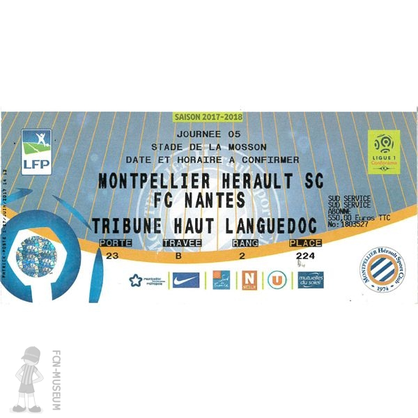 2017-18 05ème j Montpellier Nantes