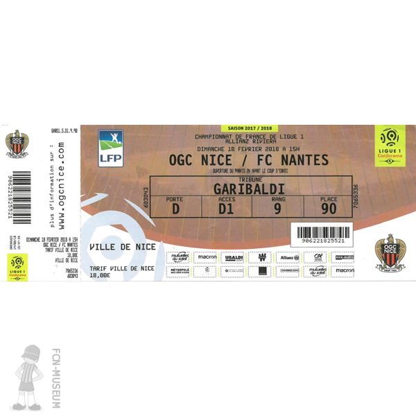 2017-18 26ème j Nice Nantes
