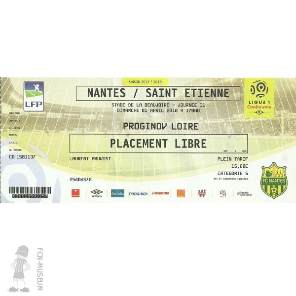 2017-18 31ème j Nantes Saint Etienne