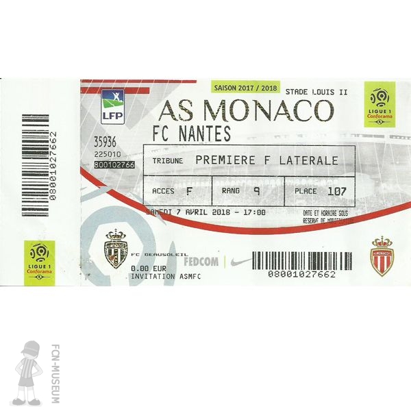 2017-18 32ème j Monaco Nantes