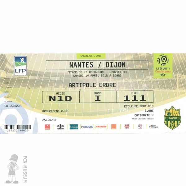 2017-18 33ème j Nantes Dijon