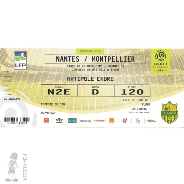 2017-18 36ème j Nantes Montpellier