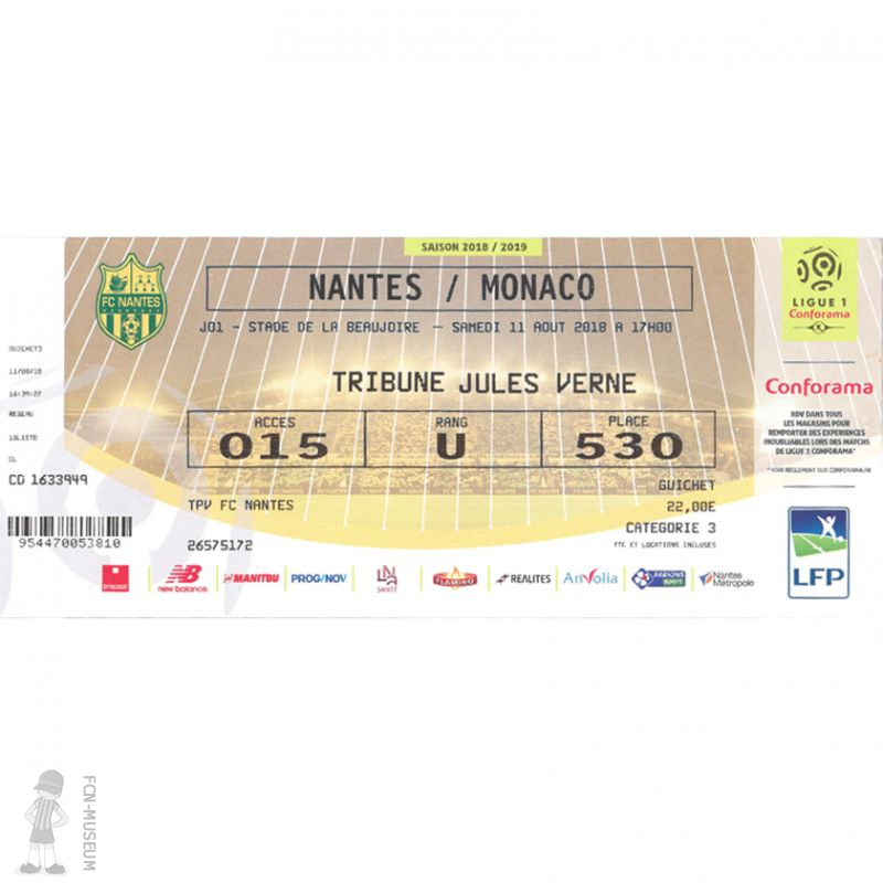2018-19 01ère j Nantes Monaco