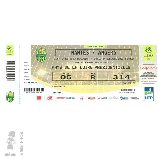 2018-19 14ème j Nantes Angers