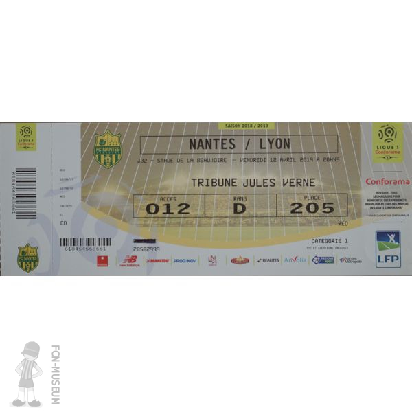 2018-19 32ème j Nantes Lyon