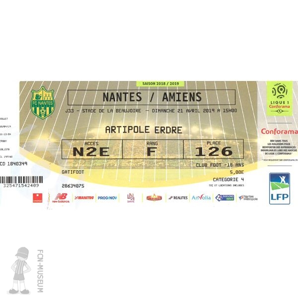 2018-19 33ème j Nantes Amiens