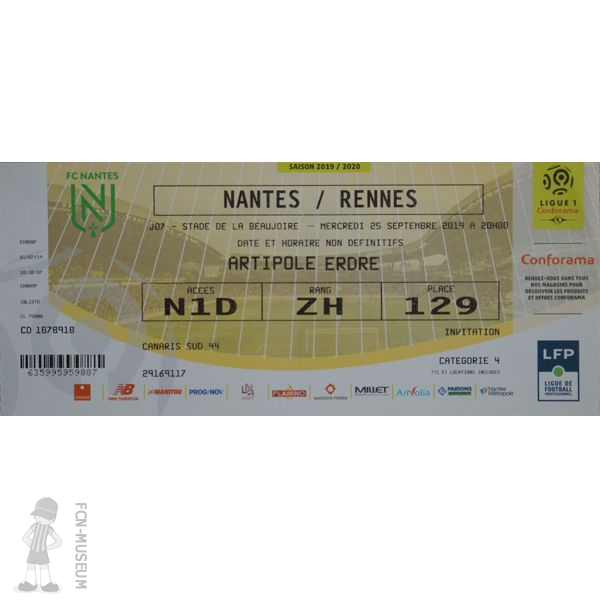 2019-20 07ème j Nantes Rennes