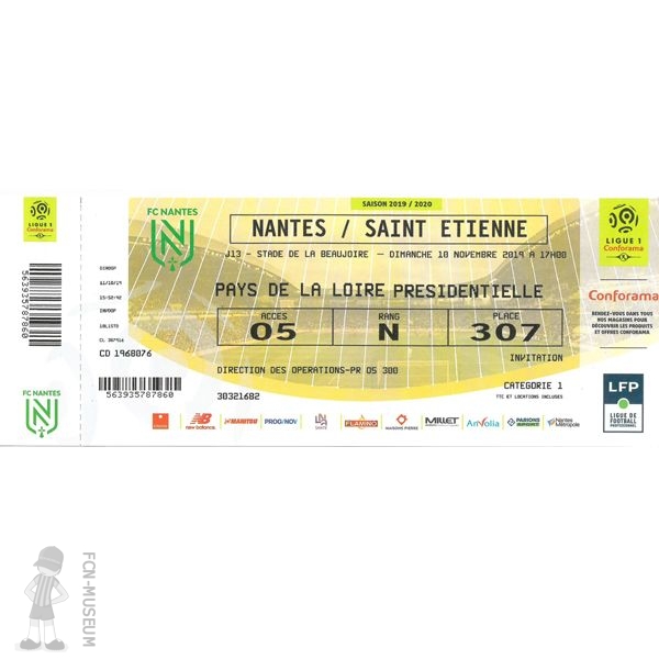 2019-20 13ème j Nantes Saint Etienne