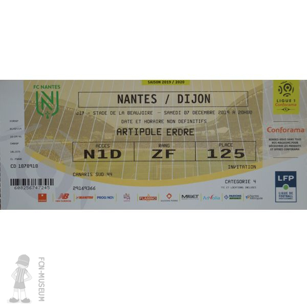 2019-20 17ème j Nantes Dijon