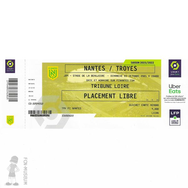 2021-22 09ème j Nantes Troyes